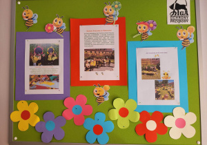 Na zdjęciu widać fotorelację z obchodów Dnia Pszczoły w naszym przedszkolu.