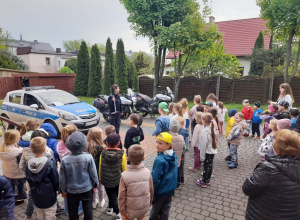Wizyta policjantów w przedszkolu