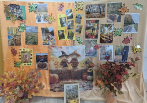 Wystawa prac dostarczonych w ramach konkursu "Kolory Jesieni".