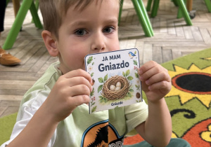 11.Chłopiec pokazuje innym dzieciom gniazdo, Kto w nim mieszka? Gra jest skończona, gdy wszystkie karty zostaną wyłożone.